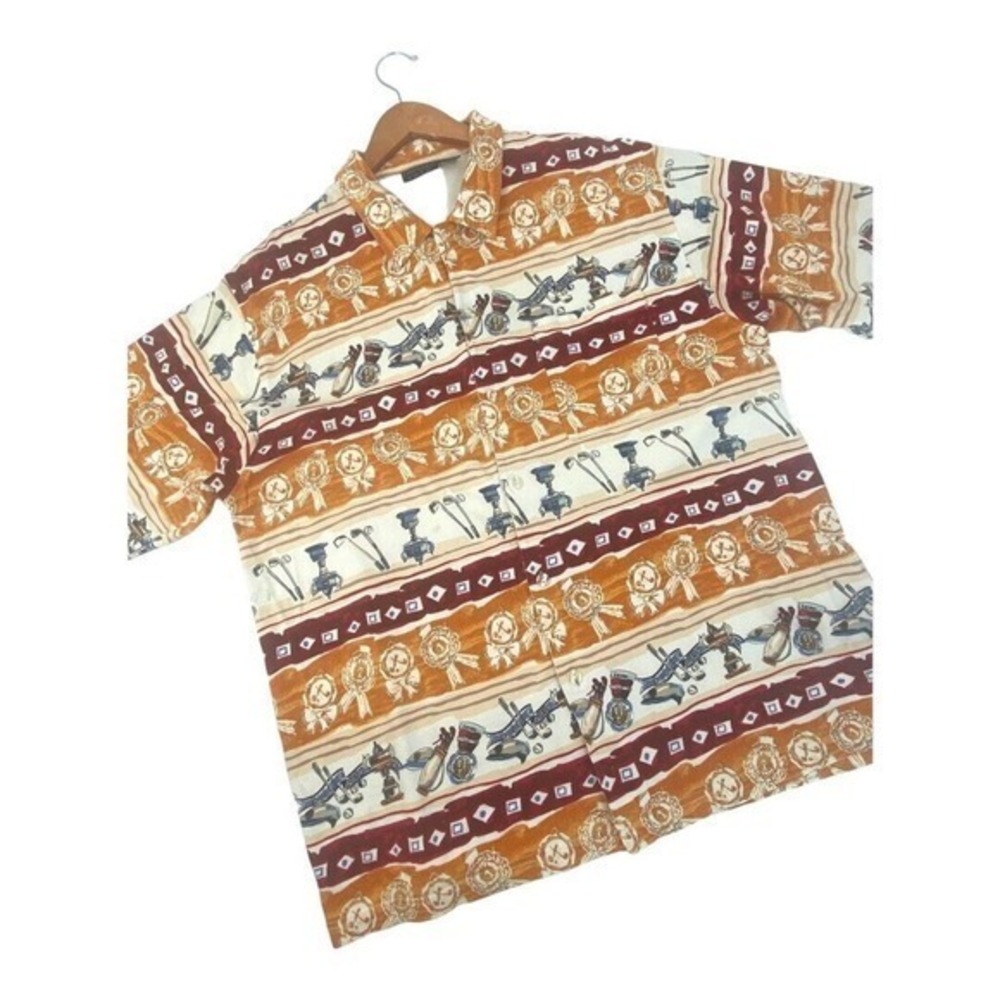 Chip Shot Golf‎ Graphics Shirt Button Soft Cotton Men's XL "The Soul of Golf " - Picture 6 of 15